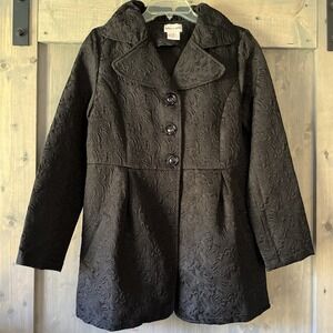 Vintage‎ Toffee Apple Women's Black Jacket With Button Up Front Pocket size Med
